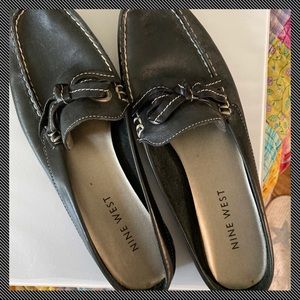 For the Ladies Nine West Black Flats/Slip On shoes